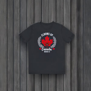 with Red Maple Leaf, Maple Elbows Up Canada Never 51 Shirt
